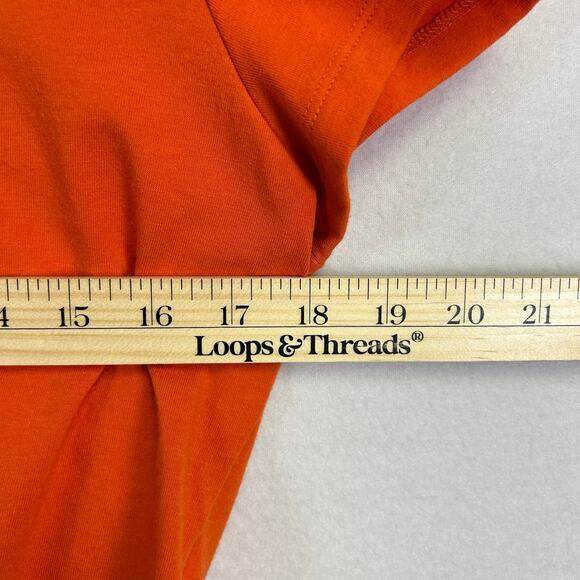 Woman's Orange‎ Cropped Tee  - Size XXL Basic Casual Everyday Wear - Picture 7 of 8